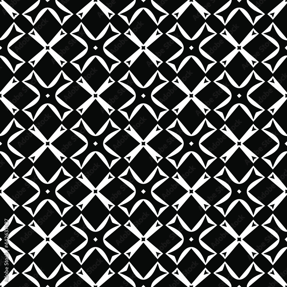 Fototapeta premium Seamless vector pattern in geometric ornamental style. 