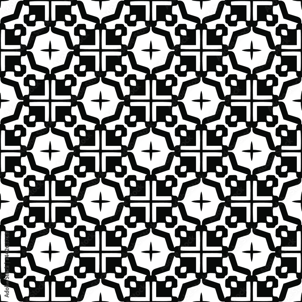 Seamless vector pattern in geometric ornamental style.
Seamless vector pattern in geometric ornamental style.
