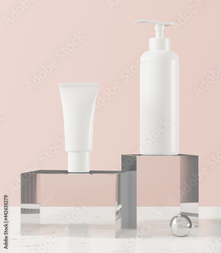 Squeeze bottle and pump bottle for cosmetic dispensing