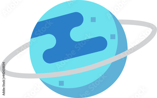 uranus flat icon