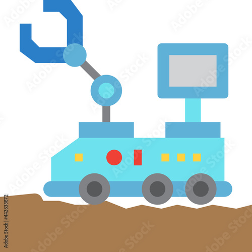 rover flat icon