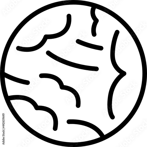 neptune outline icon