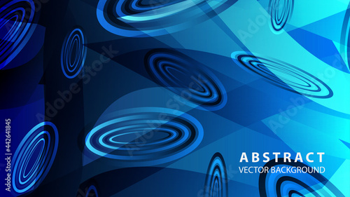 Abstract colorful oval background with gradient color - vector