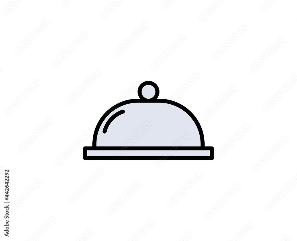 Tray flat icon. Single high quality outline symbol for web design or mobile app. Holidays thin line signs for design logo, visit card, etc. Outline pictogram EPS10 Tray flat icon. Single high quality outline symbol for web design or mobile app. Holidays thin line signs for design logo, visit card, etc. Outline pictogram EPS10