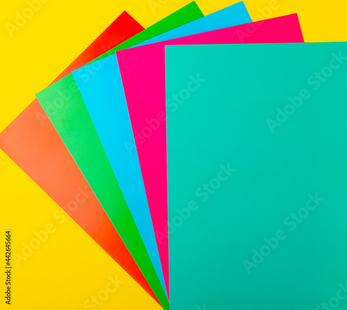 multi-colored colored paper for creativity