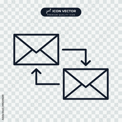 email icon symbol template for graphic and web design collection logo vector illustration