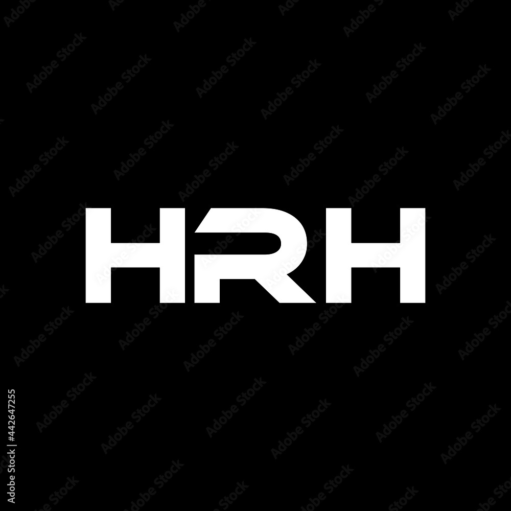 HRH letter logo design with black background in illustrator, vector logo modern alphabet font overlap style. calligraphy designs for logo, Poster, Invitation, etc. HRH letter logo design with black background in illustrator, vector logo modern alphabet font overlap style. calligraphy designs for logo, Poster, Invitation, etc.