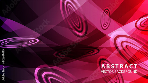 Abstract colorful oval background with gradient color - vector