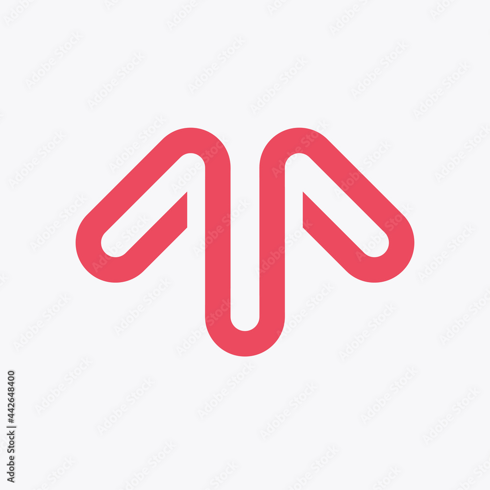 Simple up arrow symbol forming the letter M. Looks young and fun but at the same time elegant. A versatile symbol for any design project. Clean, modern, and timeless style. Simple up arrow symbol forming the letter M. Looks young and fun but at the same time elegant. A versatile symbol for any design project. Clean, modern, and timeless style.