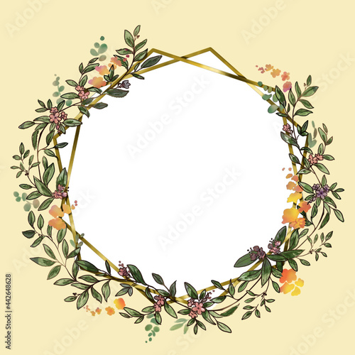 フラワーフレーム黄色