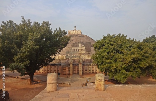 Sanchi stupa  unesco world heritage site , bhopal, madhya pradesh, india, asia