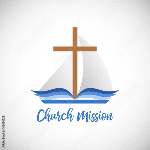 Fotografie, Obraz Christian church mission concept