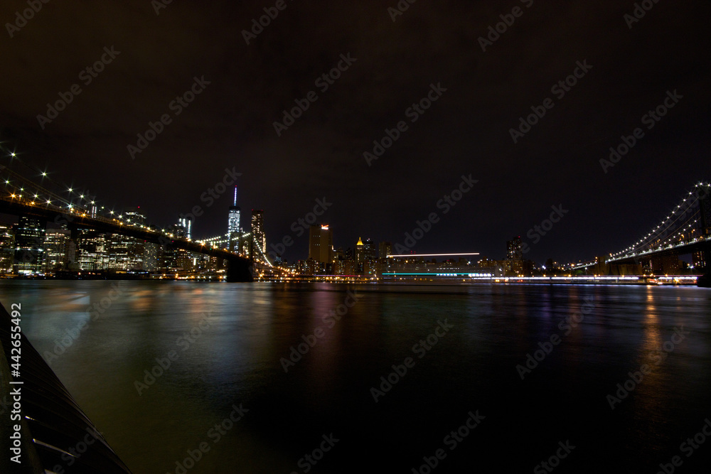D.U.M.B.O. view of the NY skyline and Brooklyn Bridge
