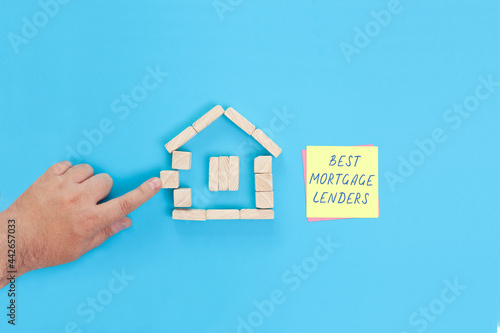 Handwritten words Best mortgage lenders