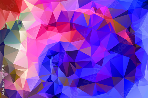 Colorful Polygonal Background.