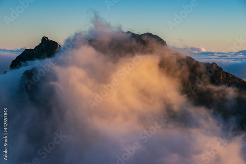 morning clouds mountain © Yury Zap