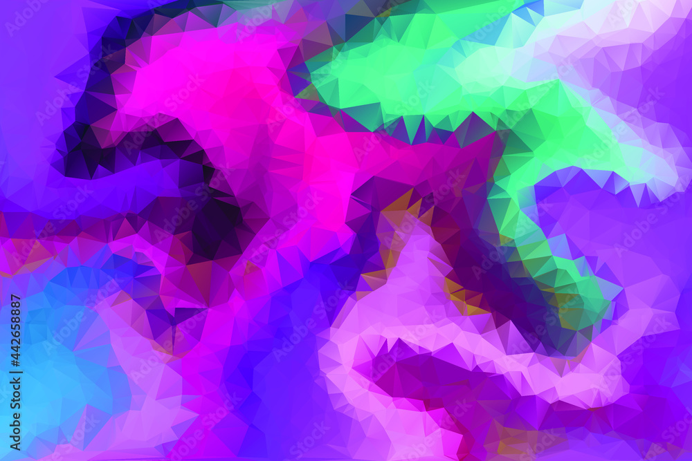 Low Poly Crystal Background. Low Poly Crystal Background.