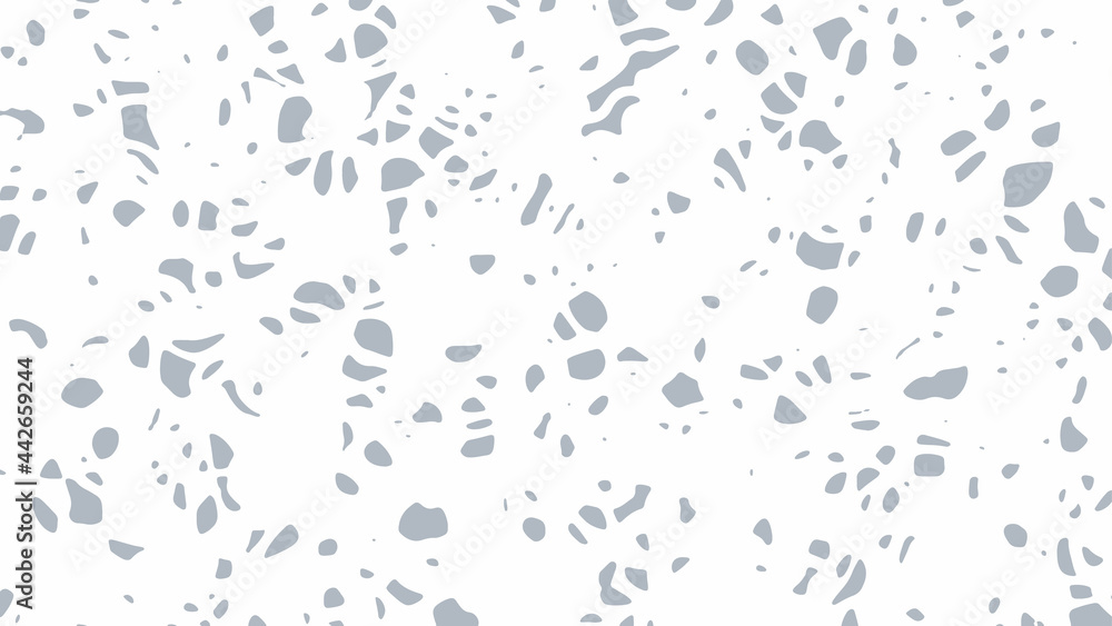 Chaotic grey spots on a white background, grunge background Chaotic grey spots on a white background, grunge background