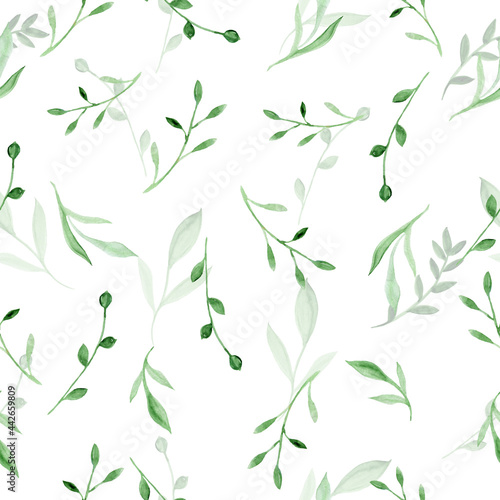 Seamless pattern with flowers and leaves. Hand-drawn . Floral pattern for wallpaper or fabric. Flowers and leaves. Texture background.