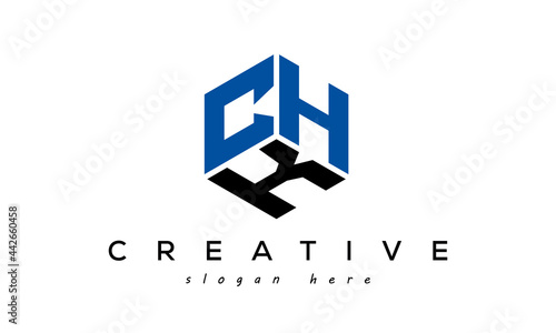 CHK letters creative logo with hexagon photo