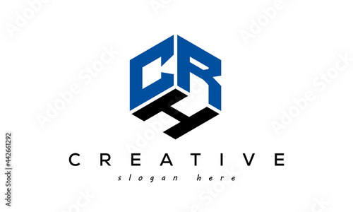 CRH letters creative logo with hexagon photo