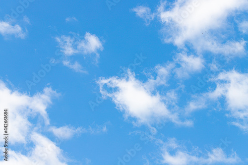 Blue sky with clouds natural for background