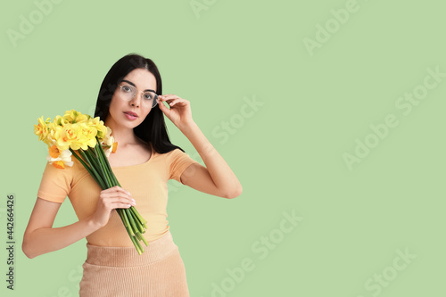 Beautiful young woman with ...