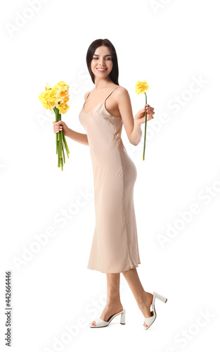 Beautiful young woman with ...