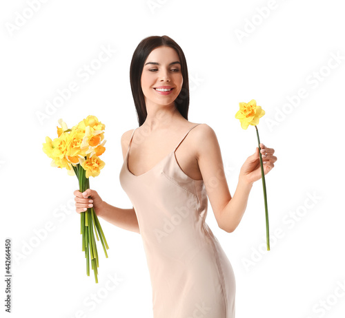 Beautiful young woman with ...