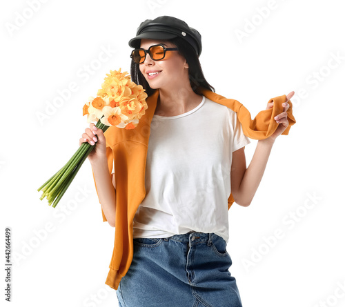 Beautiful young woman with ...