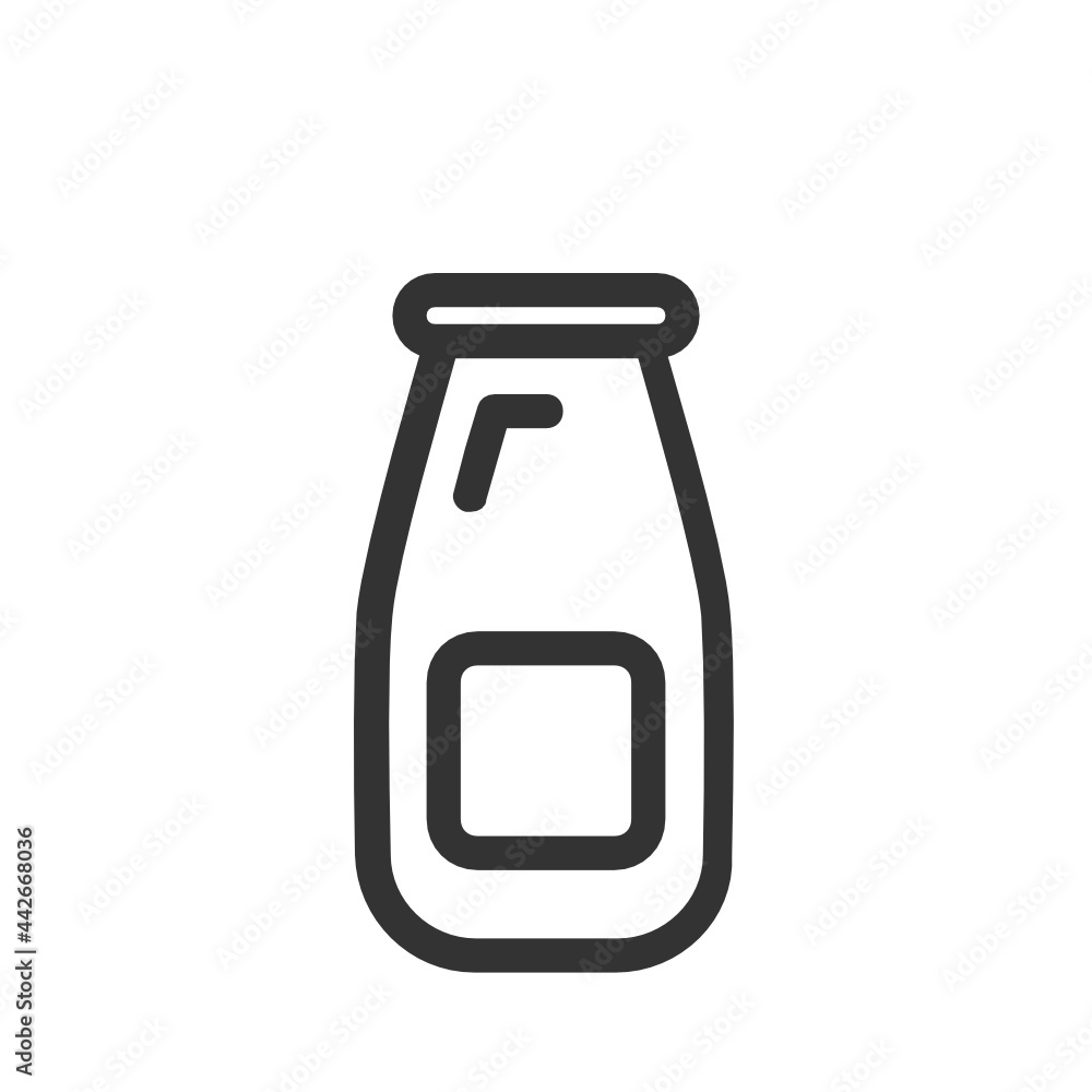 Milk bottle , Coffee Shop outline icon. Milk bottle , Coffee Shop outline icon.