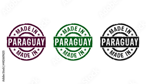 Made in Paraguay stamp and stamping