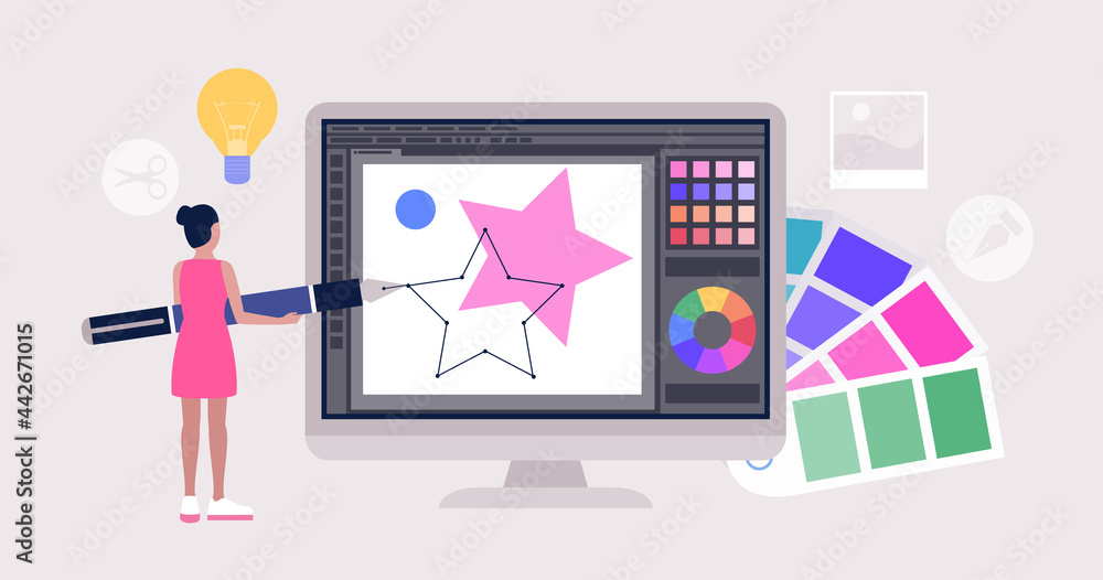 Graphic design concept Graphic design concept