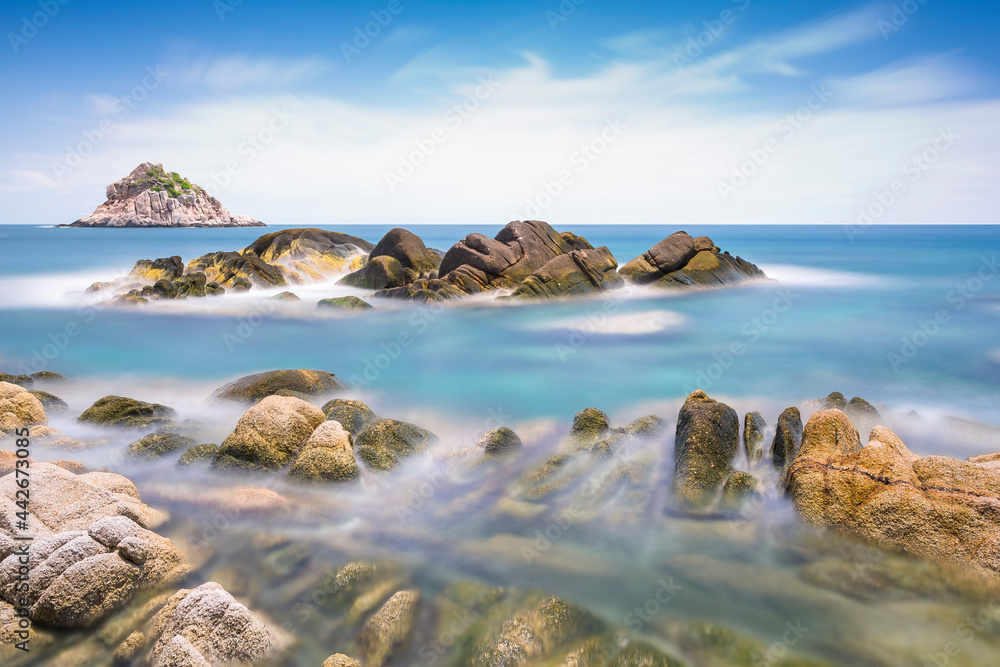 Long Exposure Seascape of Koh Tao, Thailand Long Exposure Seascape of Koh Tao, Thailand