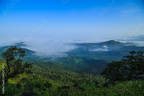 nature mountain could fog hd image © Mahesh