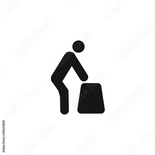 Disabled Handicap icons symbol vector elements for infographic web