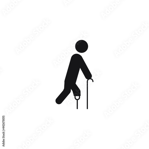 Disabled Handicap icons symbol vector elements for infographic web