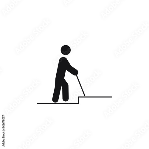 Disabled Handicap icons symbol vector elements for infographic web