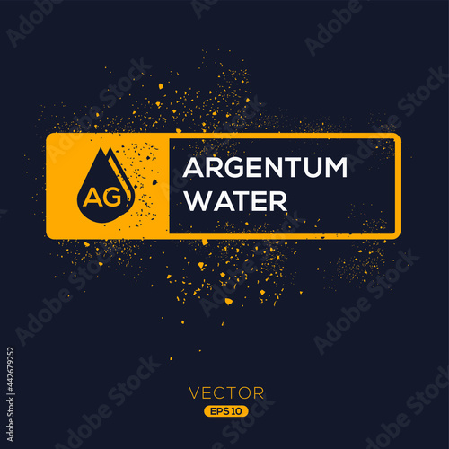 Creative (Argentum water) Icon ,Vector sign.