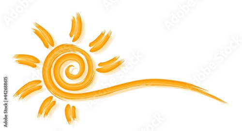 Symbol of the bright summer sun.