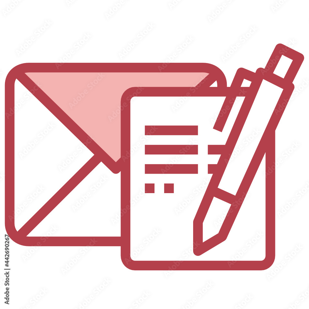 Message_New message red line icon,linear,outline,graphic,illustration Message_New message red line icon,linear,outline,graphic,illustration