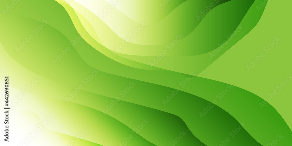 Fototapeta premium Green fluid background
