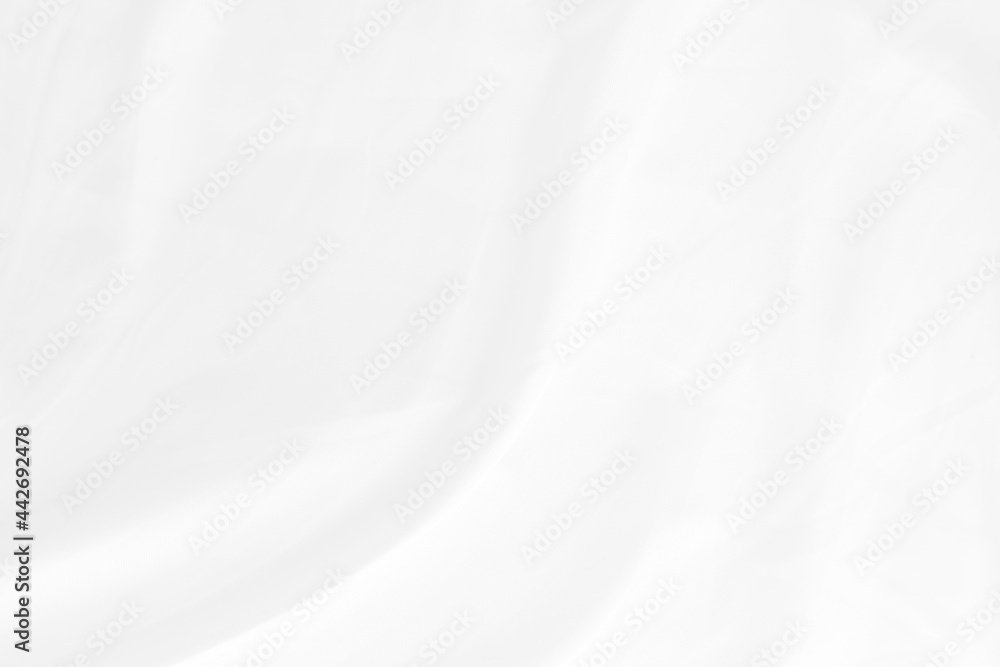 white cloth texture background with soft waves, crumpled fabric background