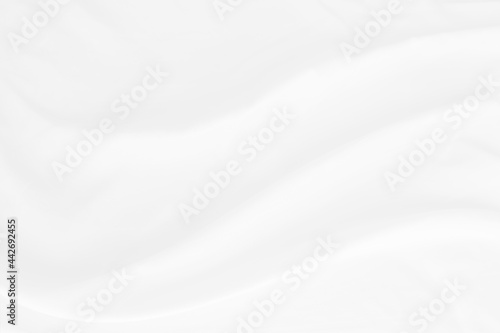 white cloth texture background with soft waves, crumpled fabric background
