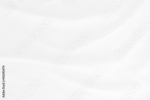 white cloth texture background with soft waves, crumpled fabric background