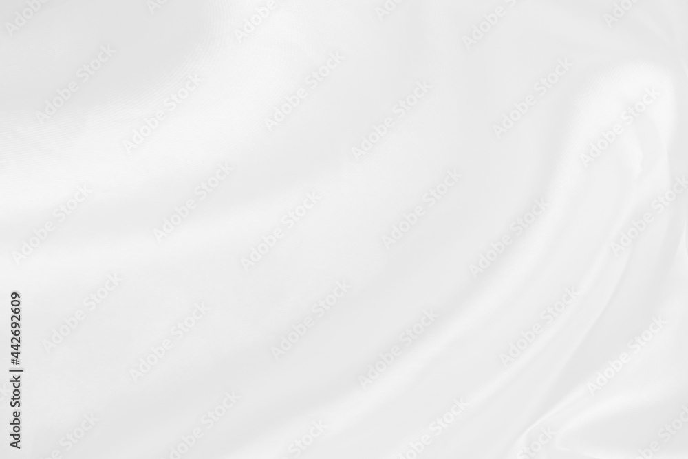 Obraz premium Abstract soft waves of white fabric background