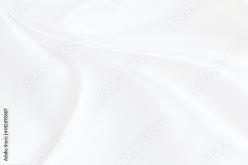 white fabric with soft waves abstract background