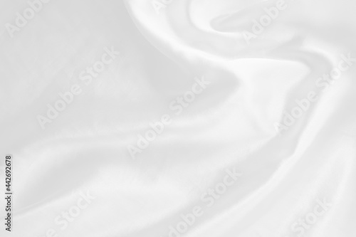 white fabric with soft waves abstract background