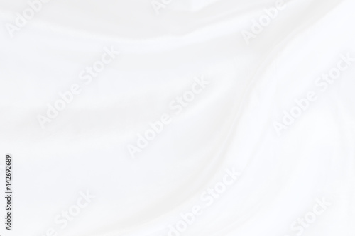 white fabric with soft waves abstract background