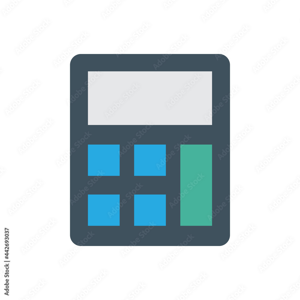 Calculator icon vector graphic illustration Calculator icon vector graphic illustration